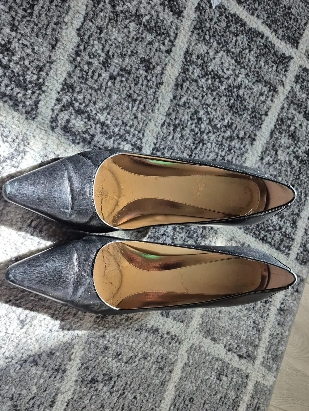 Calvin Klein Black Pointed-Toe Pumps